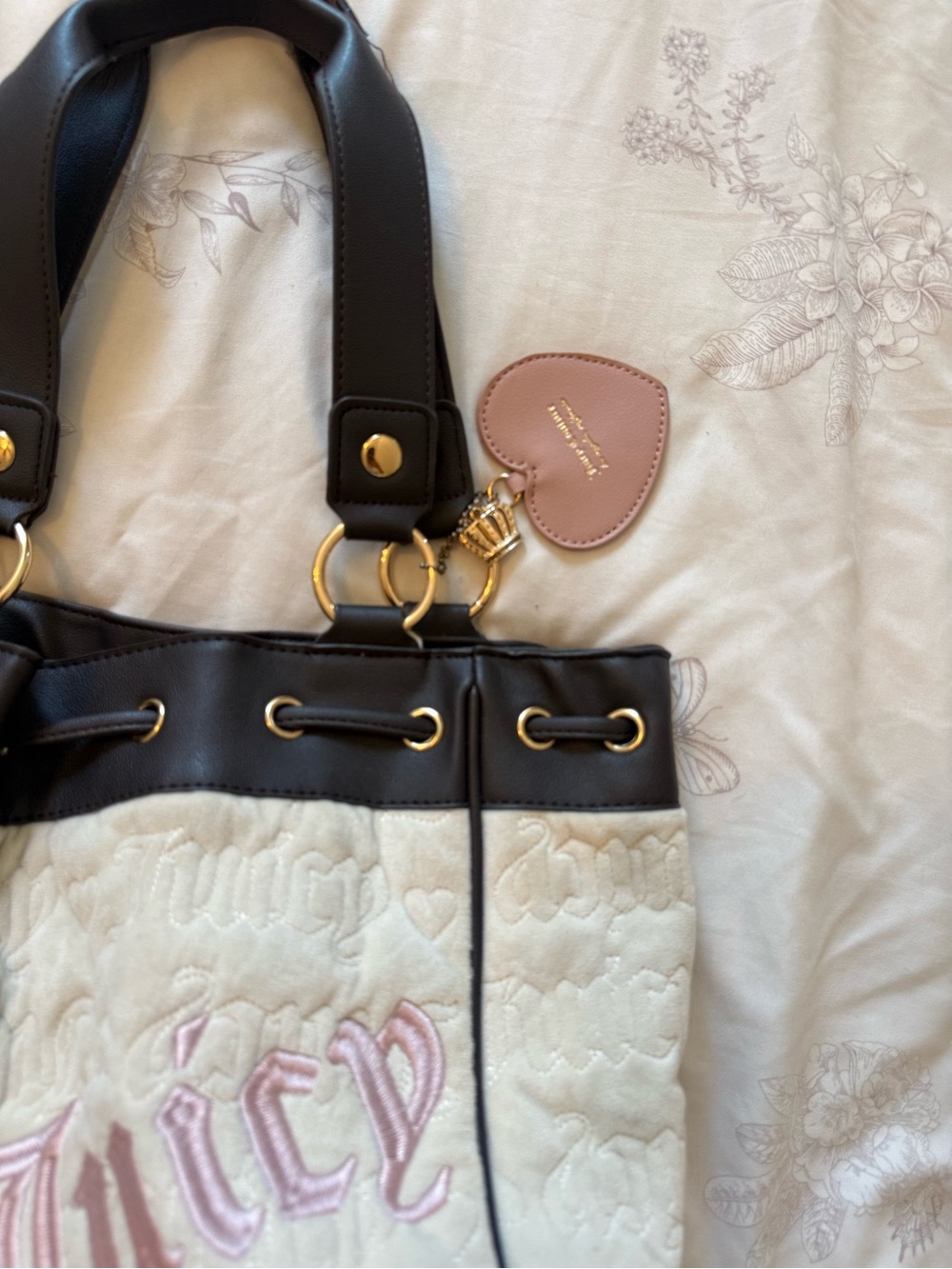 JUICY COUTURE | Daydreamer Y2K Style Terry Cloth Brown|Cream|Pink - Picture 3 of 10